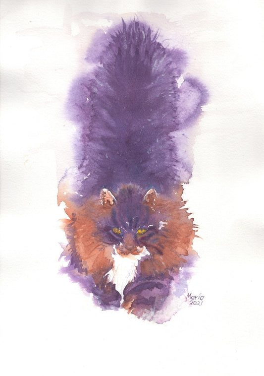 Wild tail, A3 Portrait